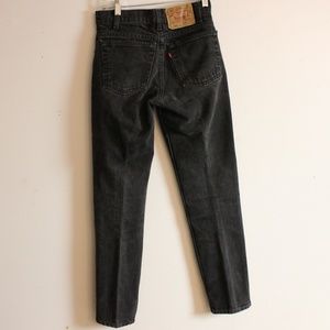 Vintage Levi 512 Faded Black High Waisted Jeans